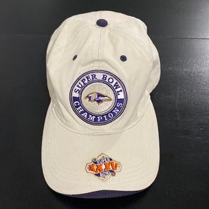 Superbowl Champions XXXV Ravens NFL Cap Hat Adult Adjustable Strapback